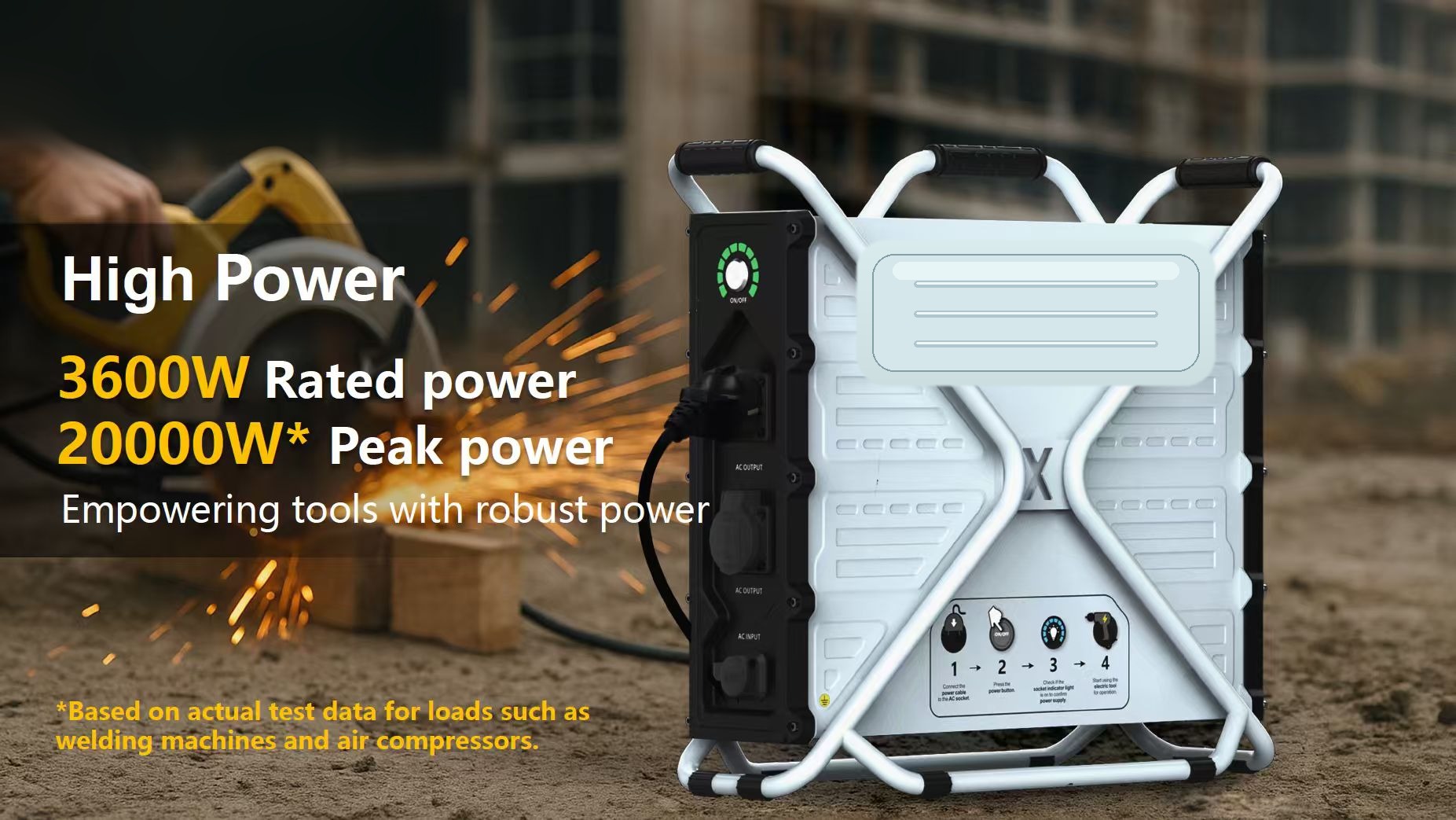 Industrial 3600W high-power storage